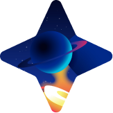Gradient star decoration