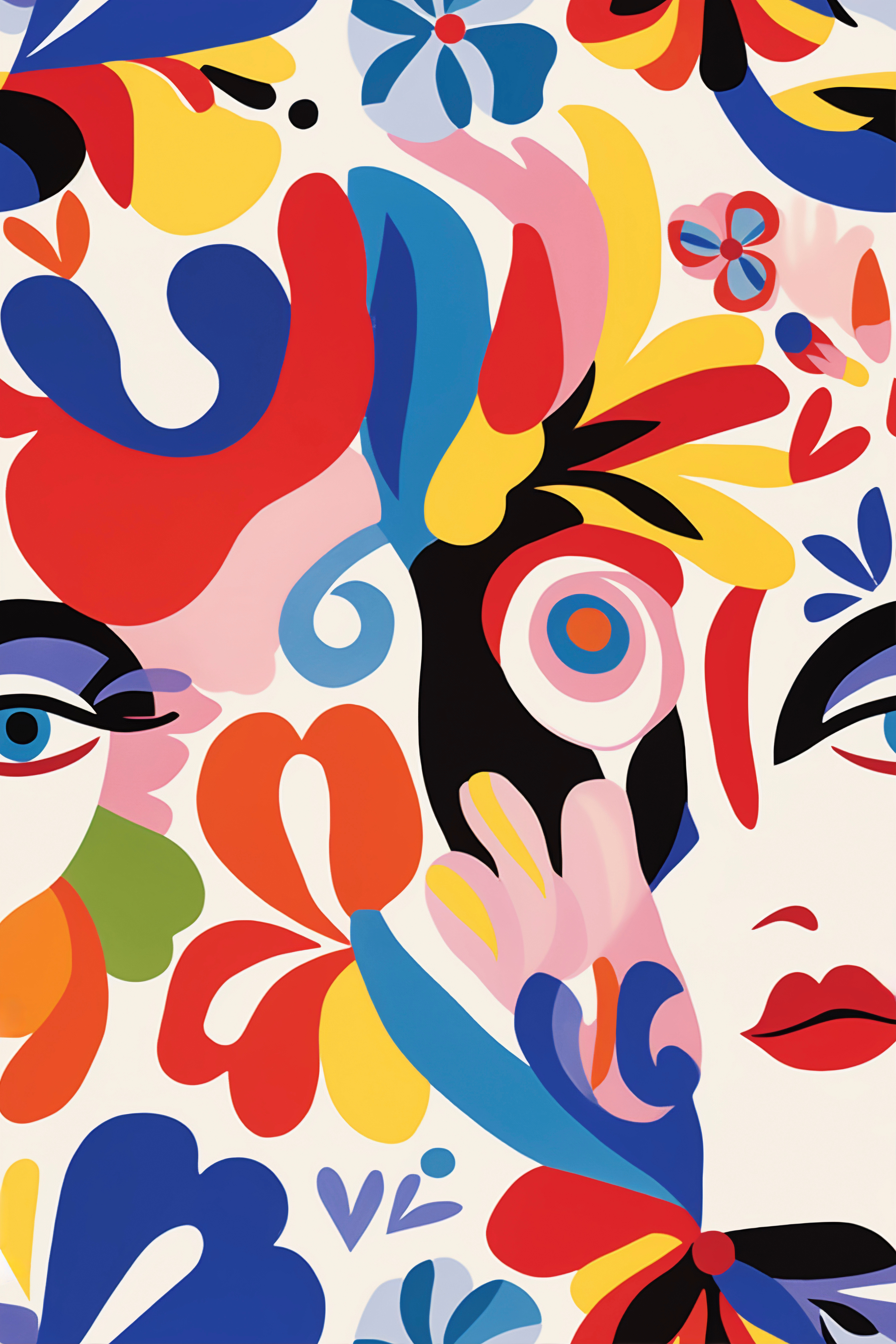 Abstract portrait illustration