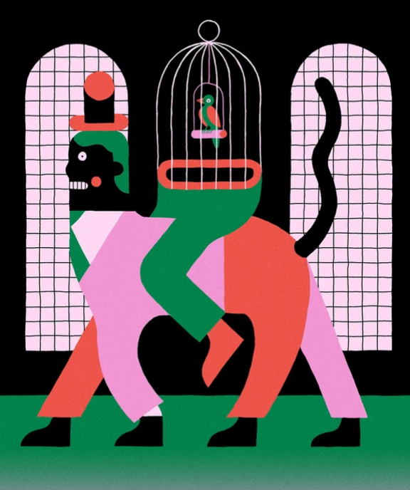 Decorative illustration card